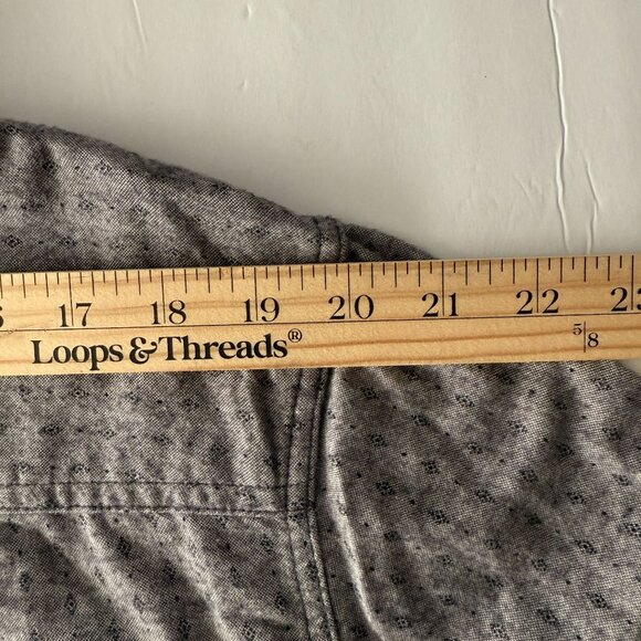 Mens Prana Grey Button-Up Long-Sleeve Shirt X-Large Cotton Blend Made In India - Picture 16 of 16